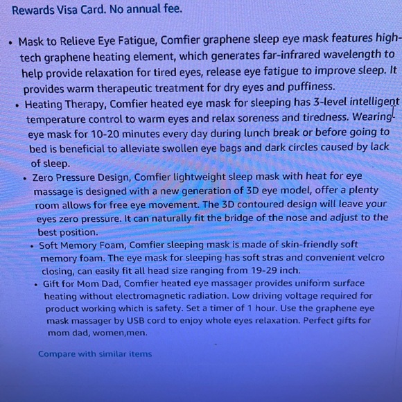 Miric heated eye mask NIB - Picture 9 of 9